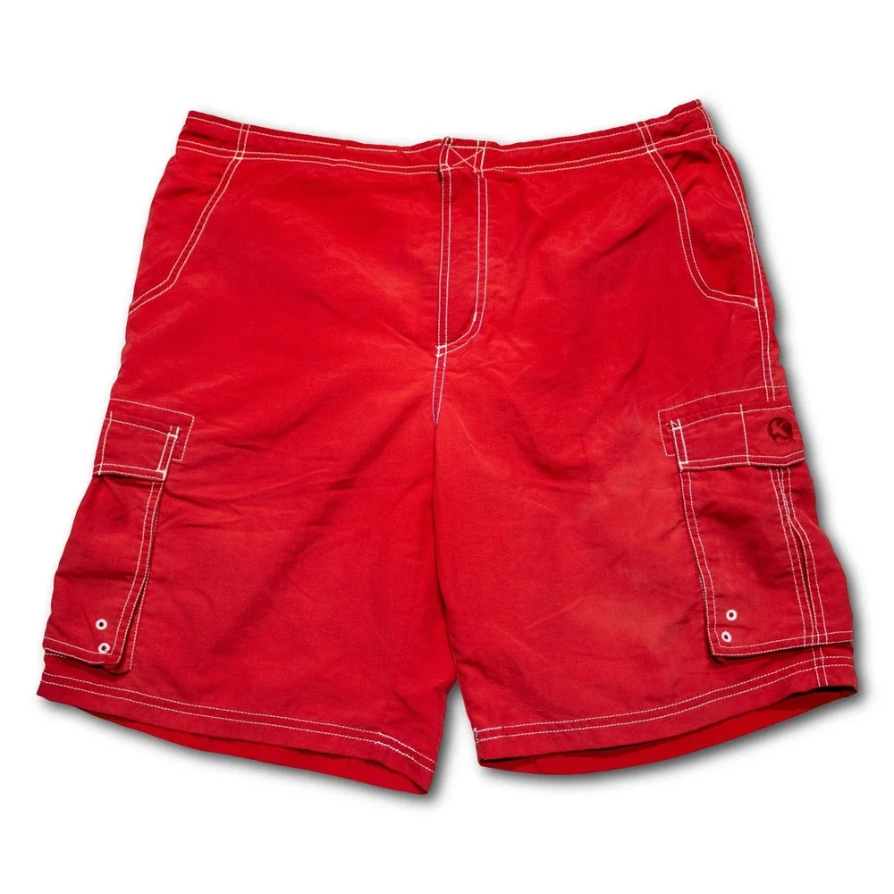 Gander Mountain Guide Series Cargo Board Shorts Mens Large‎ Red